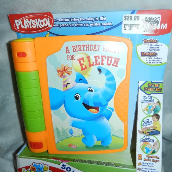 🆕Playskool Learnimals A Birthday Party for Elefun Magic Motion Learning Book - Picture 1 of 15